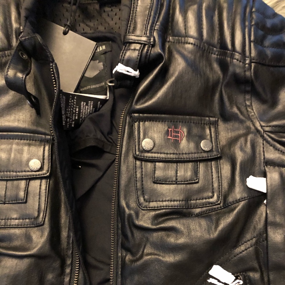 Harley Davidson **coated denim** jacket